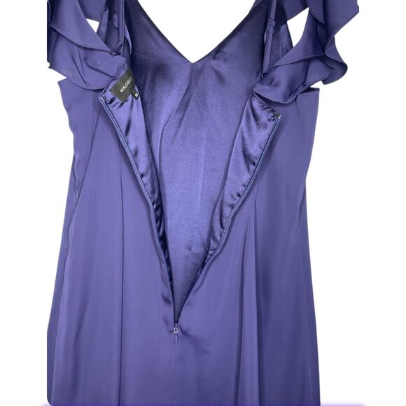 NWT Revolve Ruffle Sleeve Mini Dress Size M - Navy/Plum - Picture 6 of 9